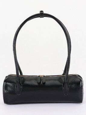 Vegan Leather Rectangular Shoulder Bag